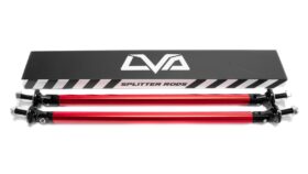 LiquiVinyl V.2 Adjustable Splitter Support Rods - Anodized Red