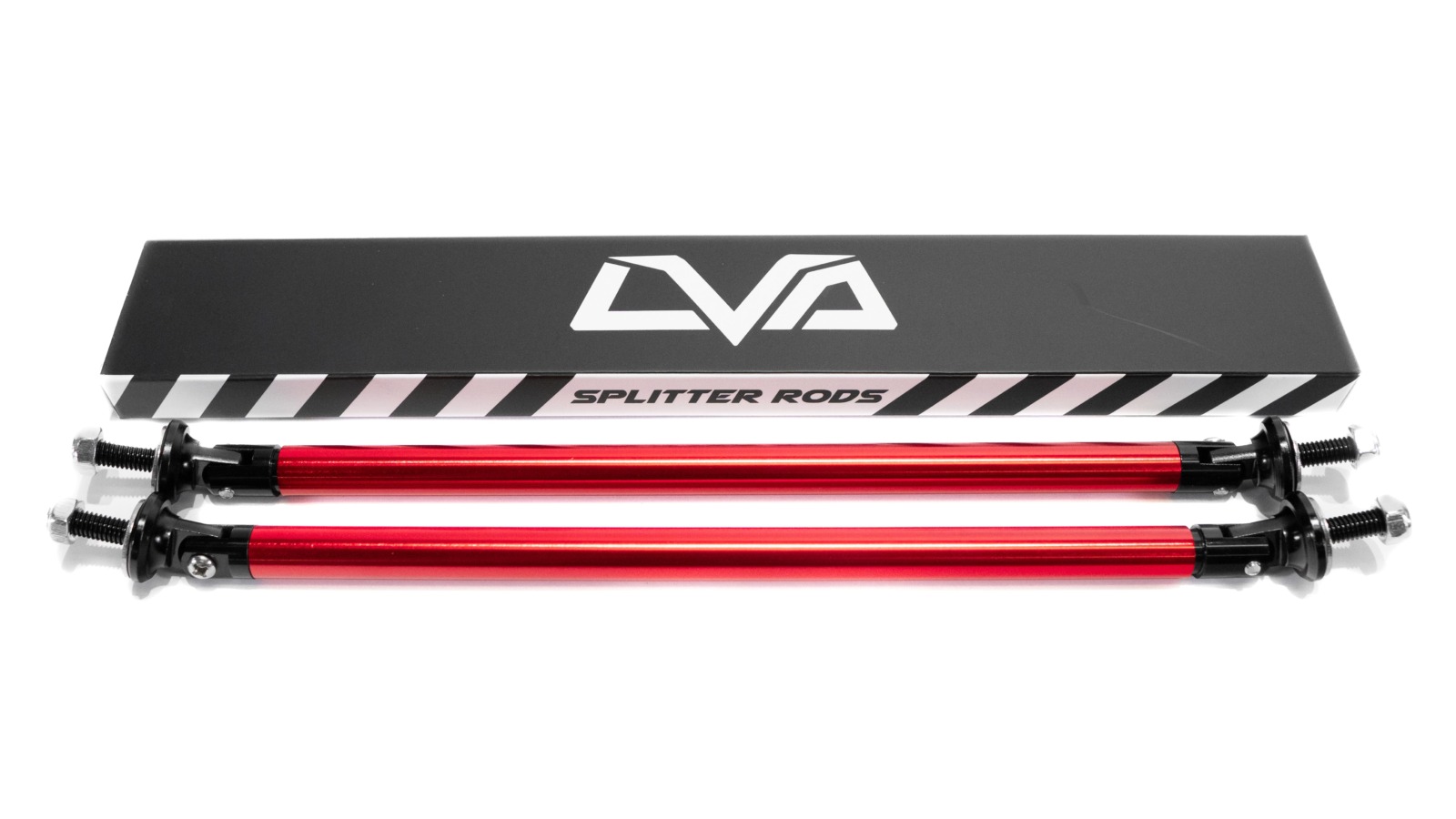 LiquiVinyl V.2 Adjustable Splitter Support Rods - Anodized Red