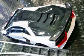 DarwinPRO 2011-2016 Lamborghini Aventador LP700 Coupe BKSS Style Carbon Fiber Engine Trunk - image 1
