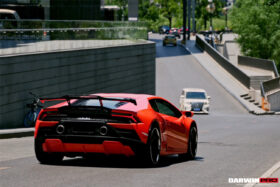 DarwinPRO 2015-2025 Lamborghini Huracan Autoclave Carbon Fiber Trunk Spoiler Wing With Base DarwinPRO (OD) Fits LP610, LP580, EVO, Tecnica - image 3