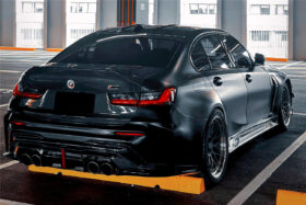 DarwinPRO 2021-UP BMW M3 G80 Sedan Only CS Style Dry Double Carbon Fiber Trunk - image 1