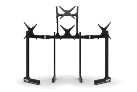 Trak Racer Large Freestanding Quad Monitor Stand with Extra Leg Supports - Supports up to 55" Displays - image 2