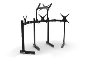 Trak Racer Large Freestanding Quad Monitor Stand with Extra Leg Supports - Supports up to 55" Displays - image 3