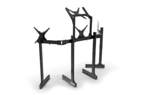 Trak Racer Large Freestanding Quad Monitor Stand with Extra Leg Supports - Supports up to 55" Displays - image 4