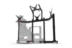 Trak Racer Large Freestanding Quad Monitor Stand with Extra Leg Supports - Supports up to 55" Displays - image 6