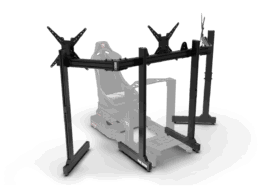 Trak Racer Large Freestanding Triple Monitor Stand with Extra Leg Supports - Supports up to 55" Displays - image 5