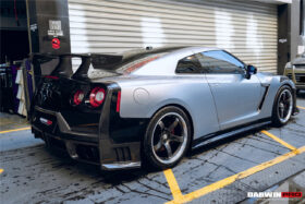 DarwinPRO 2008-2023 Nissan GTR R35 CBA DBA EBA Partial Carbon Fiber Rear Bumper With Black Light DarwinPRO (2024Nismo Design) - image 10