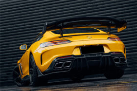 DarwinPRO 2015-2021 Mercedes Benz AMG GT | GTS Partial Carbon Fiber Rear Bumper With Exhaust Tips Darwinpro IMPII Design - image 1