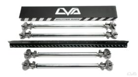 LiquiVinyl V.1 Adjustable Splitter Support Rods - Anodized Blue