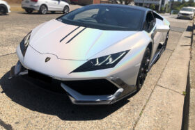 DarwinPRO 2015-2020 Lamborghini Huracan LP610 MD Style Carbon Fiber Front Lip - image 1