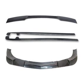 EOS 2005-2013 Corvette C6 Base Model Aerodynamic Body Kit | ZR1 Plastic Black (Unpainted) Extended Package - image 4