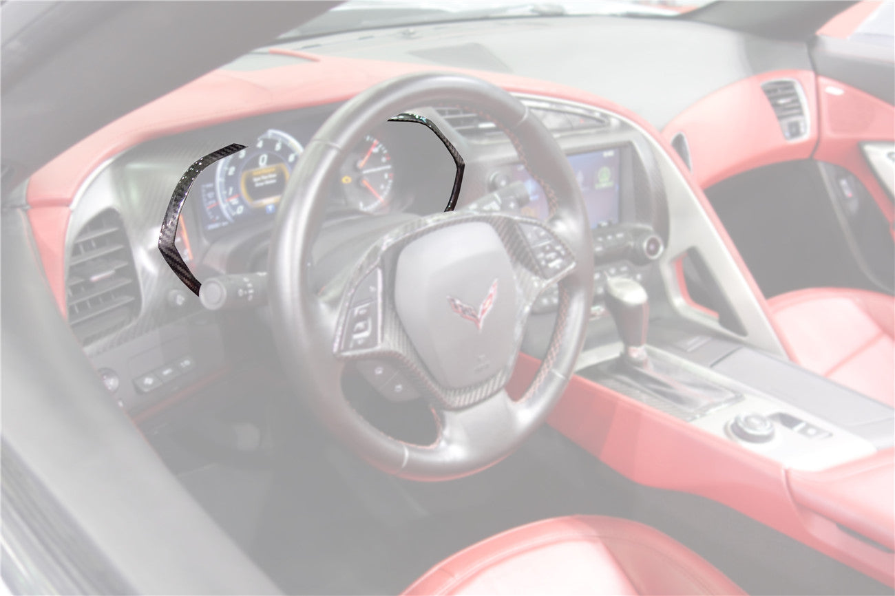DarwinPRO 2013-2019 Corvette C7 Z06 Grandsport Dry Carbon Fiber Interior Dashboard Panel Decor Cover Trim
