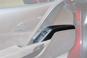 DarwinPRO 2013-2019 Corvette C7 Z06 Grandsport Dry Carbon Fiber Interior Window Switch Side Armrest Panel Cover Trim - image 1