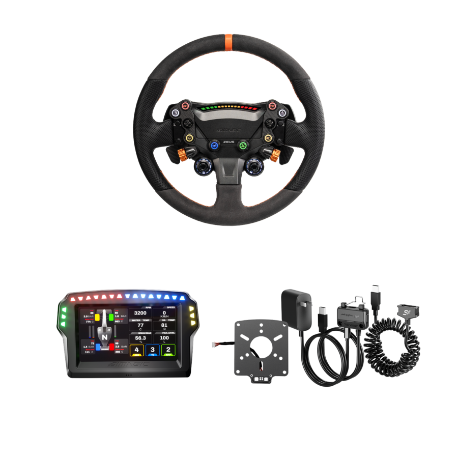 Simagic Zeus Wired Bundle - Wheel + MagicDash 4 + MagLink Pro (Pre-Order)