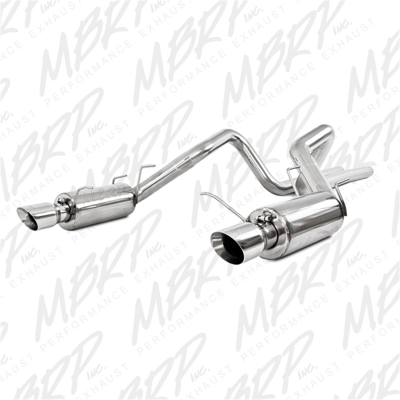 MBRP 2011-2014 Ford Mustang GT 5.0L 3-Inch Cat-Back Exhaust - Street Profile, T409 Stainless - FF Performance