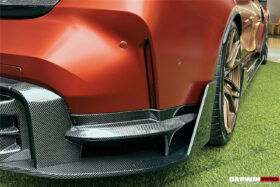 DarwinPRO 2021-UP BMW M3 G80 BKSS Style Carbon Fiber Rear Diffuser - image 10