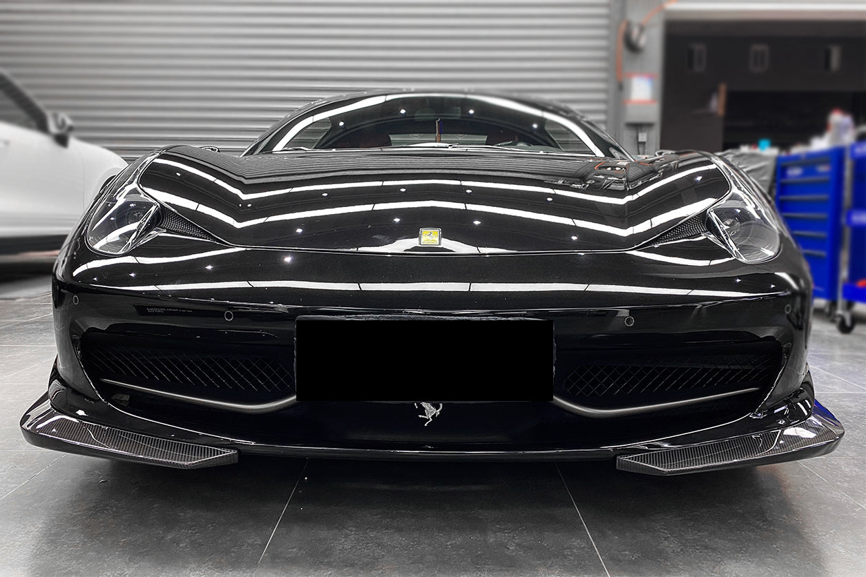 DarwinPRO 2010-2015 Ferrari 458 Italia and Spider Carbon Fiber Front Lip Carbonado (AP) - FF Performance