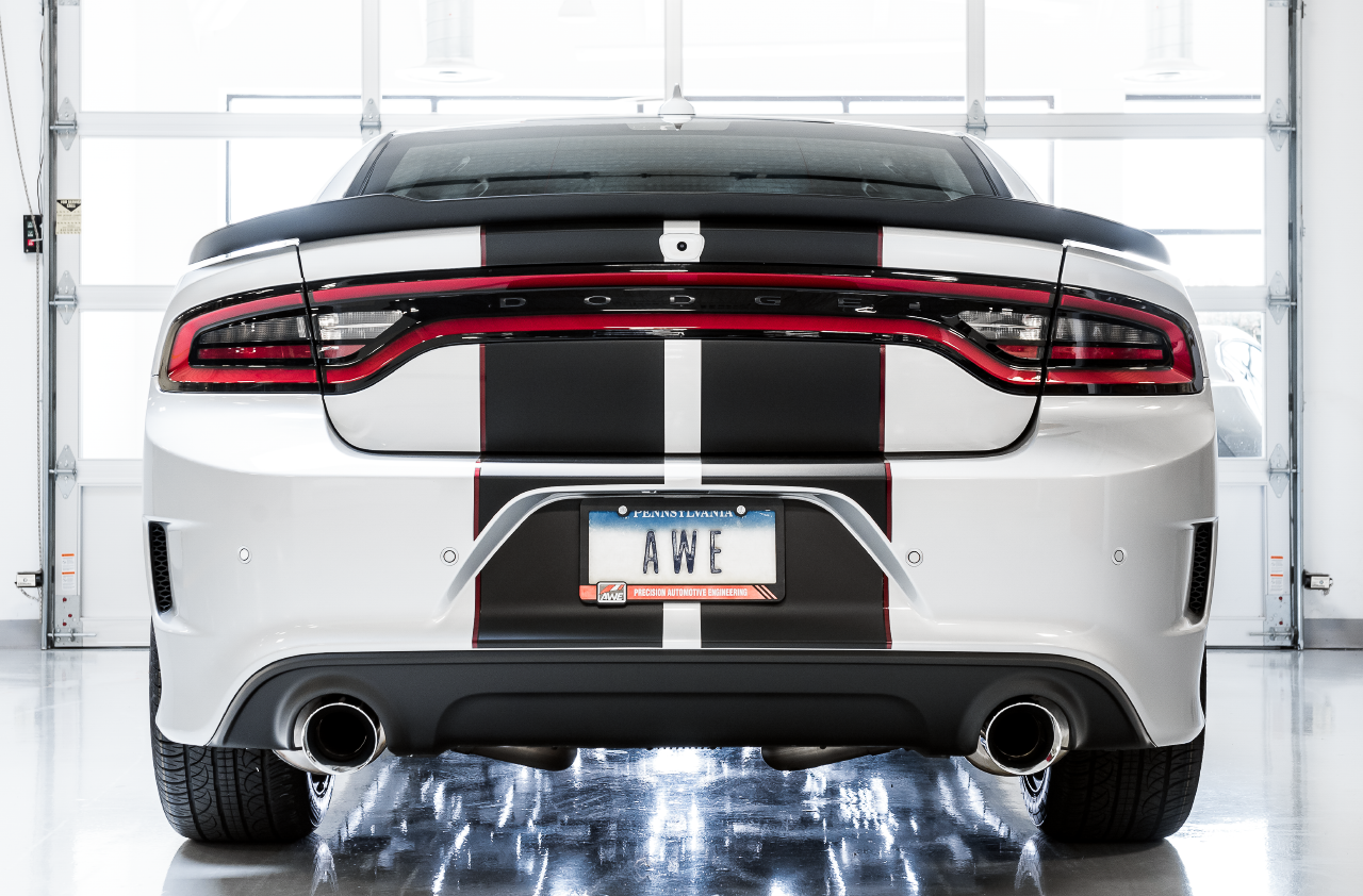 2015+ Dodge Charger SRT 392 / Hellcat (6.4L / 6.2L SC) — AWE Track Cat-Back