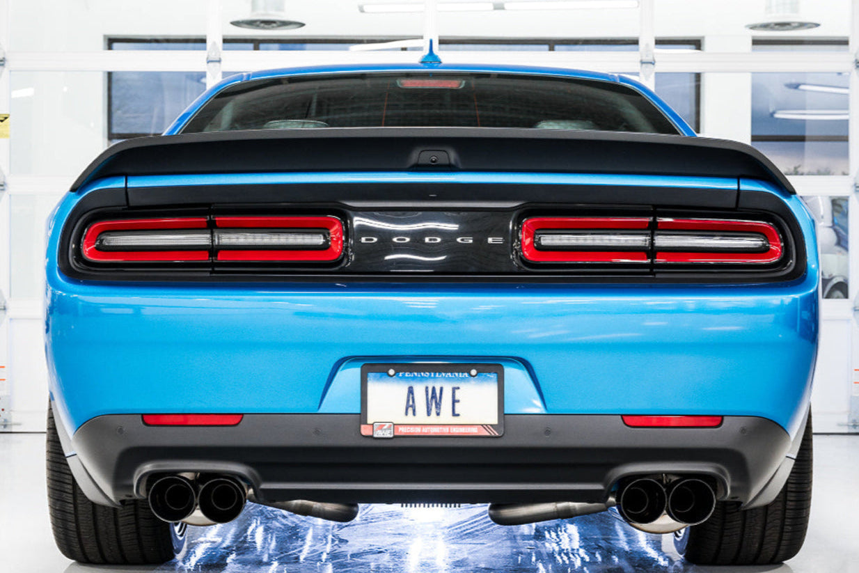2015+ Dodge Challenger SRT 392 / Hellcat (6.4L / 6.2L SC) — AWE Touring Cat-Back