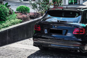 DarwinPRO 2016-2019 Bentley Bentayga OD Style Carbon Fiber Rear Lip - image 1