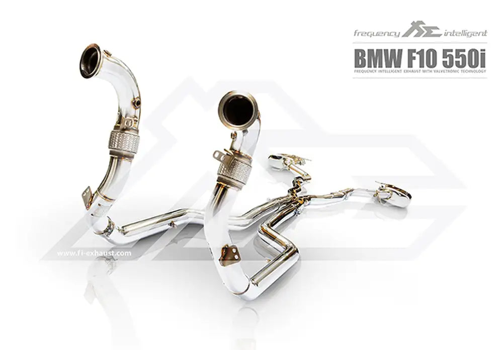 Fi EXHAUST 5 Series F10/F11 550i Catless Downpipe - Image 4