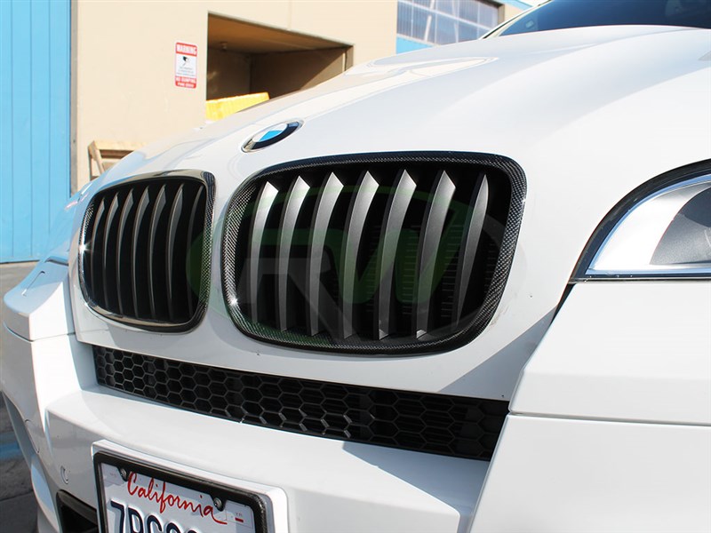 RW Carbon 2020-2025 BMW E70 X5 & E71 X6 Carbon Fiber Grilles