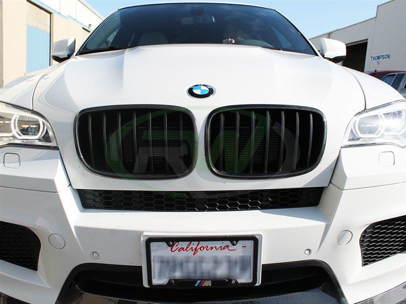 RW Carbon 2020-2025 BMW E70 X5 & E71 X6 Carbon Fiber Grilles
