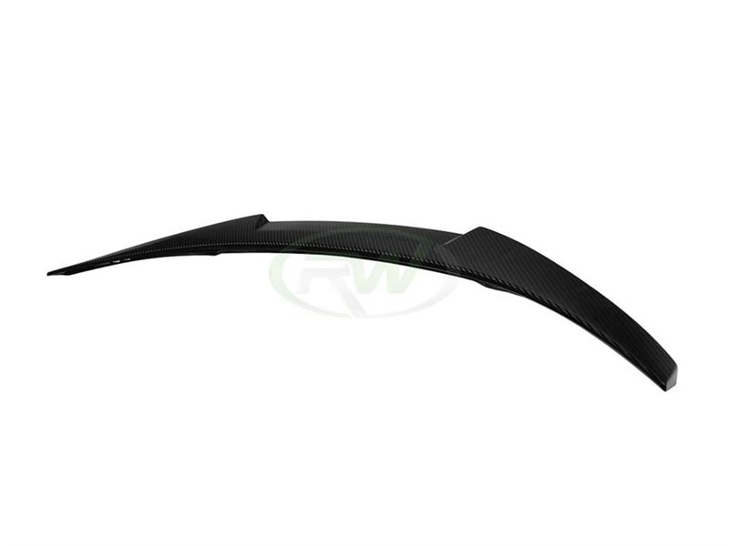 RW Carbon 2008-2013 BMW E82 Carbon Fiber M4 Style Trunk Spoiler