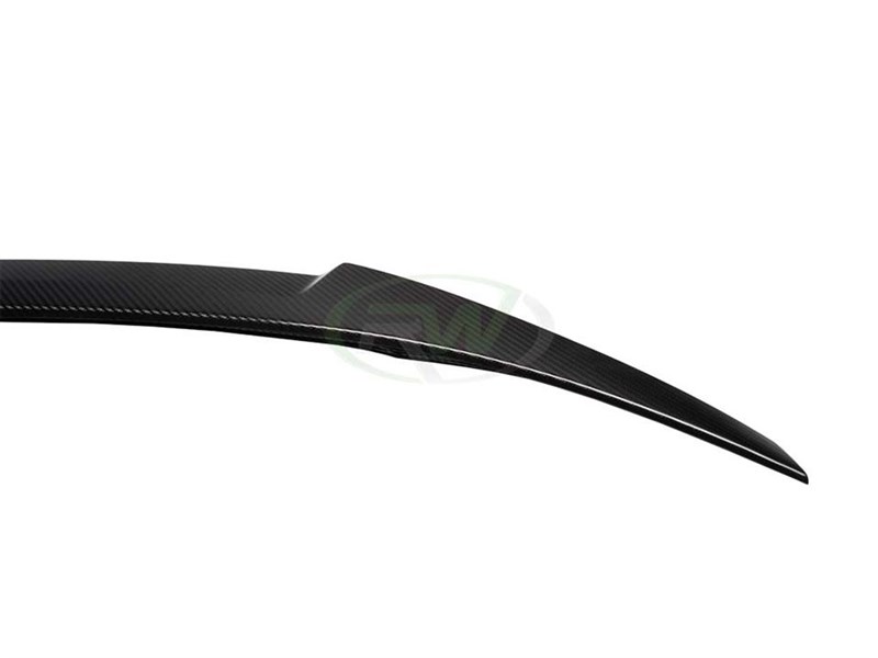 RW Carbon 2008-2013 BMW E82 Carbon Fiber M4 Style Trunk Spoiler
