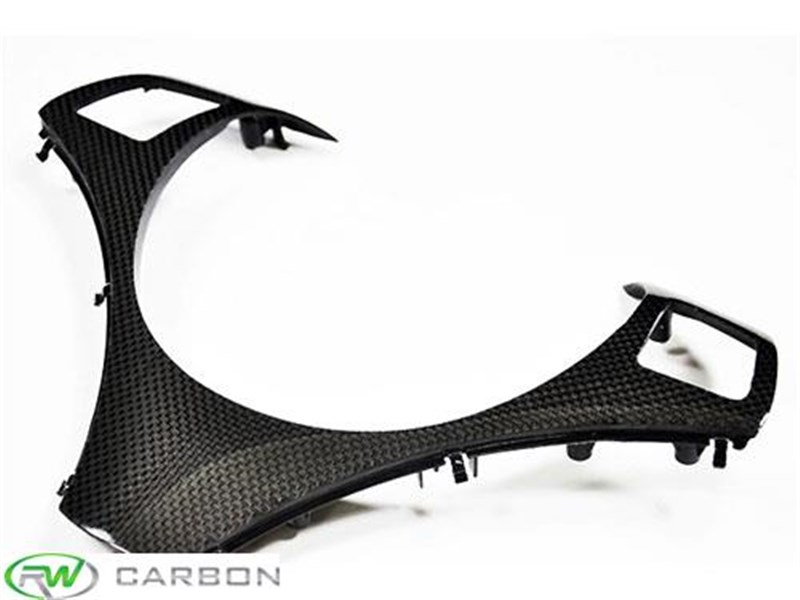 RW Carbon 2008-2013 BMW E82 E9X Carbon Fiber Steering Wheel Trim