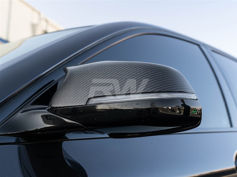 RW Carbon BMW F10 F13 F01 M Style CF Mirror Caps