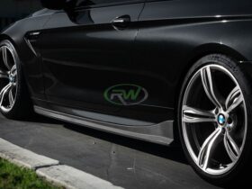 RW Carbon 2012-2018 BMW F06 F12 F13 Carbon Fiber Side Skirt Extensions