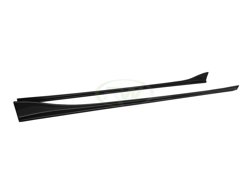 RW Carbon 2012-2018 BMW F06 F12 F13 Carbon Fiber Side Skirt Extensions