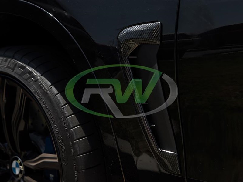 RW Carbon 2015-2019 BMW F86 X6M Carbon Fiber Fender Trims