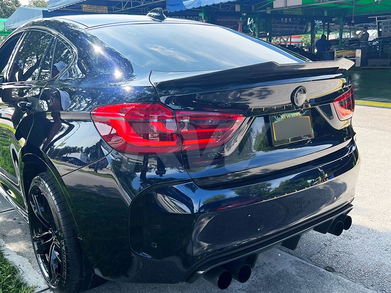 RW Carbon 2015-2019 BMW F16/F86 GTX Carbon Fiber Trunk Spoiler