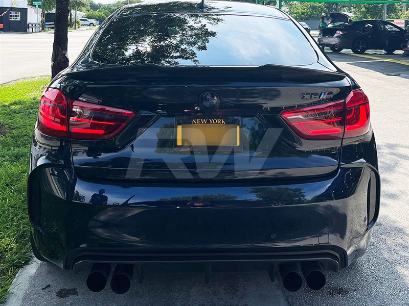 RW Carbon 2015-2019 BMW F16/F86 GTX Carbon Fiber Trunk Spoiler