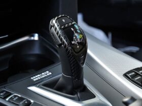 RW Carbon 2009-2015 BMW Carbon Fiber Gear Selector Cover - M Sport