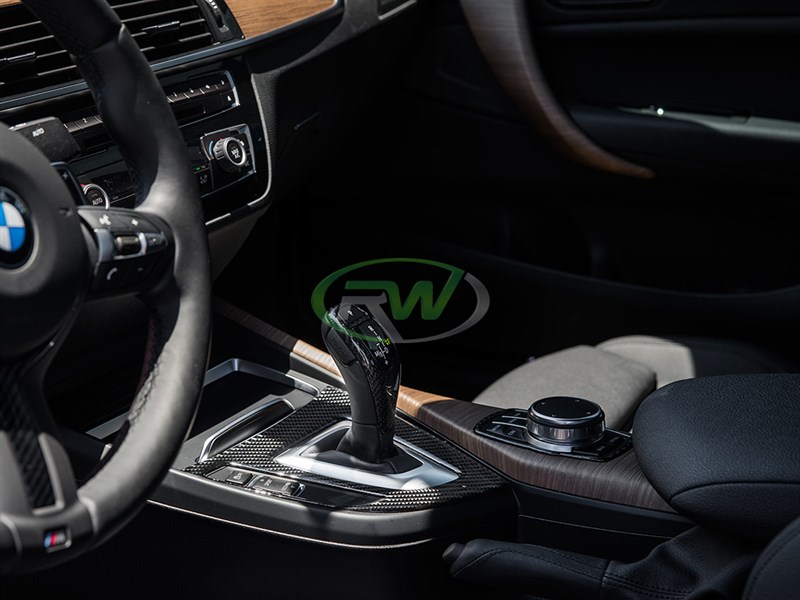 RW Carbon 2009-2015 BMW Carbon Fiber Gear Selector Cover - M Sport