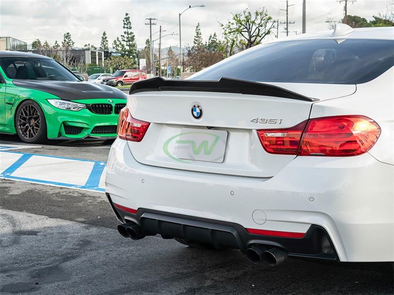RW Carbon BMW F32 GTX Carbon Fiber Trunk Spoiler