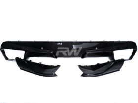 RW Carbon 2020-2024 BMW F95 X5M F96 X6M GTX Carbon Fiber Diffuser