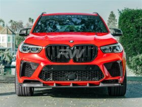 RW Carbon 2020-2025 BMW G05 X5 F95 X5M Gloss Black Double Slat Grilles