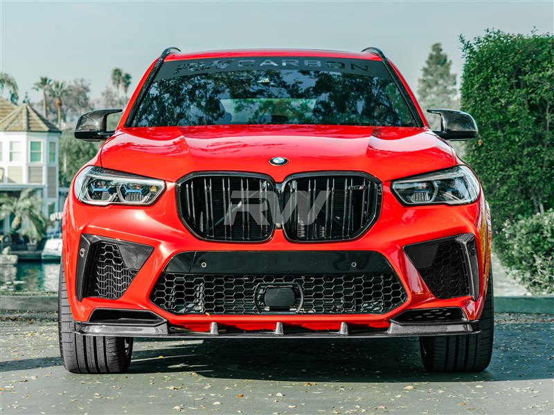 RW Carbon 2020-2025 BMW G05 X5 F95 X5M Gloss Black Double Slat Grilles