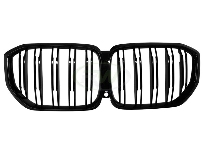 RW Carbon 2020-2025 BMW G05 X5 F95 X5M Gloss Black Double Slat Grilles