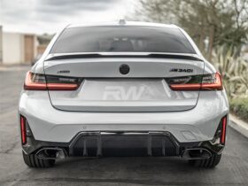 RW Carbon BMW G20 G80 M Style Carbon Fiber Trunk Spoiler