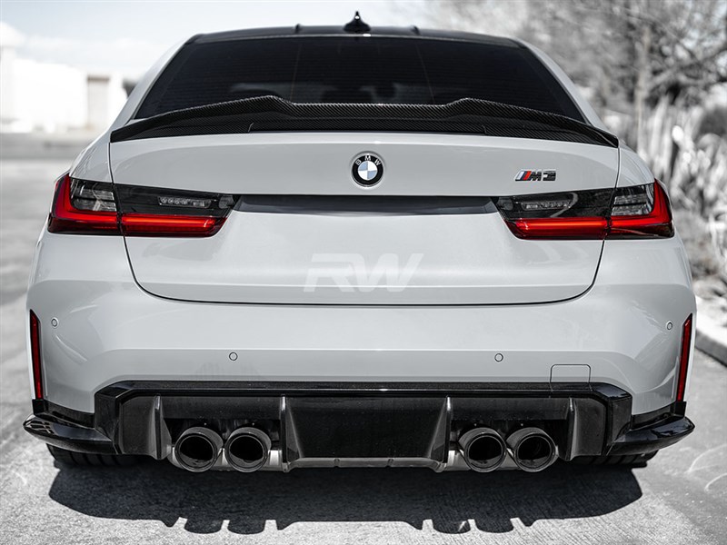 RW Carbon BMW G20/G80 GTX Carbon Fiber Trunk Spoiler
