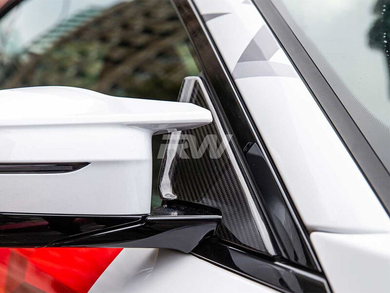 RW Carbon BMW G87 M2 CF Side Mirror Wind Deflectors