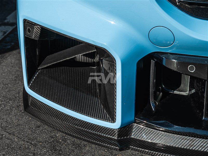 RW Carbon BMW G87 M2 Carbon Fiber Front Duct Trims