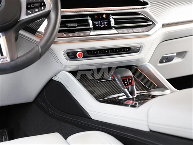 RW Carbon BMW Red Audio Volume Button