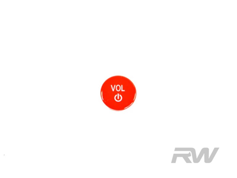 RW Carbon BMW Red Audio Volume Button