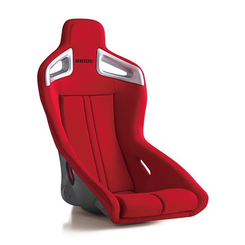 BRIDE A.i.R. F86BSF Red Silver FRP shell fixed bucket racing seat side profile
